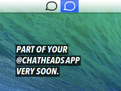Menu Bar Icon balloon bubble chat chat heads icon menu bar message