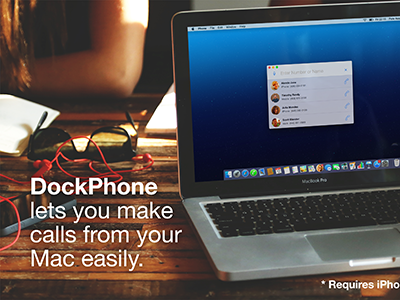 DockPhone for OS X app call continuity dockphone os x phone yosemite