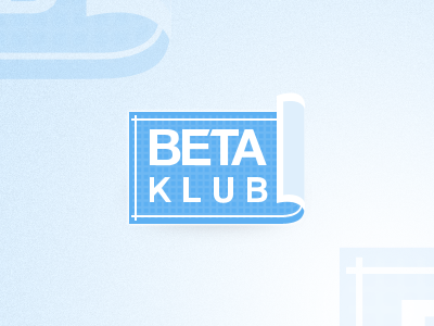 β KLUB blueprint corporate design logo plan