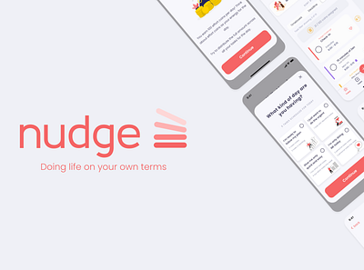 Nudge - App Prototype app design ui ux