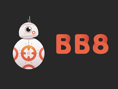 BB8-black bb8 icon illustration logo robot