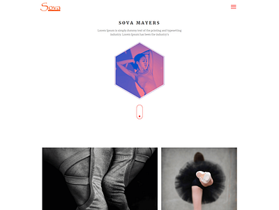 Sova - A Personal Portfolio Contentder Theme design minimal ui ux web website