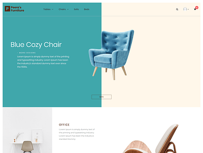 Peera's Furniture - A Furniture eCommerce Contentder Theme contentder ecommerce ui webdesign website