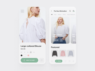 Online shopping app clean design fashion fashion app mobile ui online shop store app ui ux