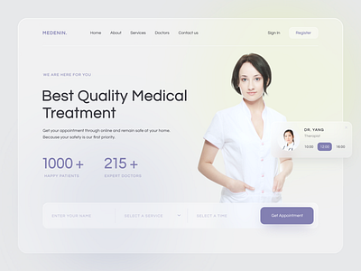 Medical website concept