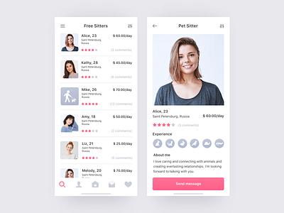 Daily UI Design Challenge #006 — User Profile adobe xd app app concept daily ui daily ui 006 design pet ui ux