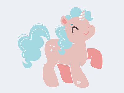 Pastel unicorn adobe illustrator cartoon character character design illustration pastel color unicorn vector