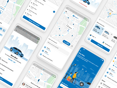 Blue Bird Redesign Concept I Taxi App