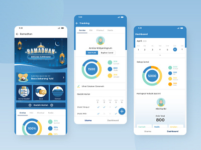 Ramadhan and Journal Screen I Muslim App