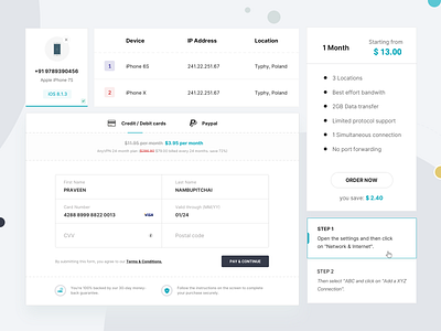 Components app apps cards cards ui clean component library components dashboard design gradient ios landing page minimal mockup payment pricing sketch ui vpn web