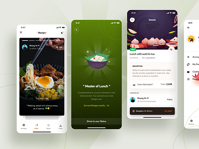 Recipe iOS app part 2 by Praveen N on Dribbble