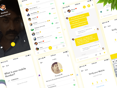 Chat app for iOS app chat chatut ios messenger ui yellow