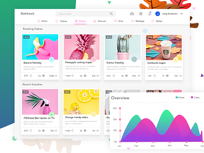 Youtube playlist design dashboard photography playlist ui web youtube