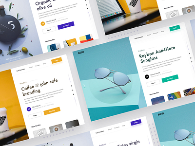 Split Fold Landing Page freebie branding coffee dashboard design download freebie gradient images landing page minimal oil pinterest raybon splash split split fold sunglass ui web website