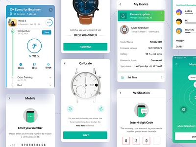 Device Pair app artificial intelligence bluetooth clean dashboard data design device pair fitness gradient hybrid smartwatch ios landing page minimal museai new ui ux watch