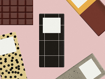 Chocolate! bold colour illustration illustrator texture vector