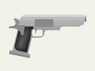 The Gun colour design illustration illustrator vector