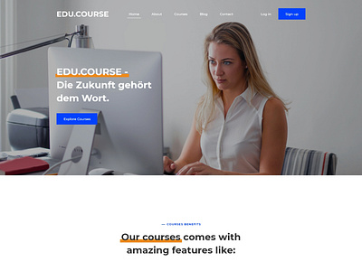 Education courses homepage