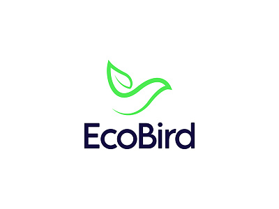 Eco Bird app bird bird logo design green logo natural nature