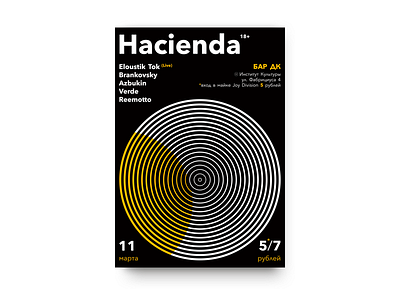 Poster for The Second Haçienda tribute party. acid gig haçienda live manchester music party poster print rave show uk