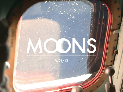 MOONS illustration moon moons space typography