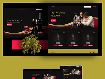 Alexander Wine - UI/UX Design drink figma luxury premium ui ux wine