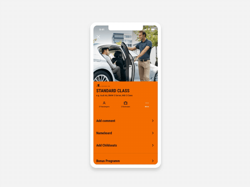 Sixt Ride Details redesign app design interaction design ui design user experience design user flow user interaction ux