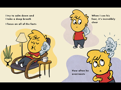 The Me on My Shoulder (spread 10) book cartoon character design illustration