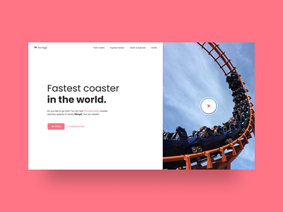 Visual Identify Exploration for Six Flags amusement park brand design branding design dribbbleweeklywarmup figma identity design indentity madewithfigma rollercoaster ui ui design uidesign web web design webdesign weeklywarmup