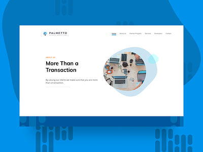 Palmetto Payment Solutions figma hero section landing page made with figma payment app point of sale pos pos app ui ui design web design