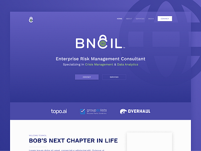 BNCIL – Landing Page branding landing page landing page ui modern purple ui web design web designer