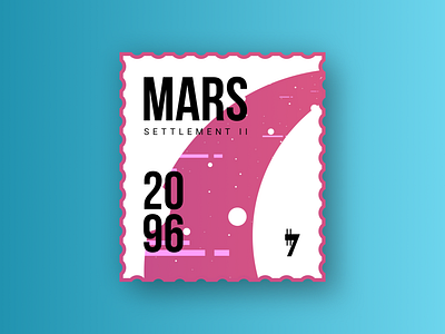 Mars 2096 Stamp