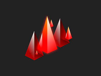 Fiery Jewel Pyramids