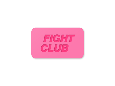 Fight Club Icon design dribbbleweeklywarmup fightclub figma icon logo weeklywarmup