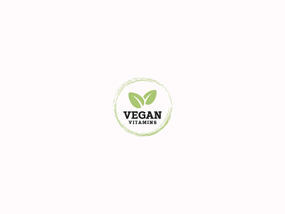 VEGAN vitamins dribbble graphic design graphicdesign logo logodesign logotype