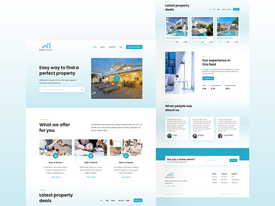 Real Estate business landing page