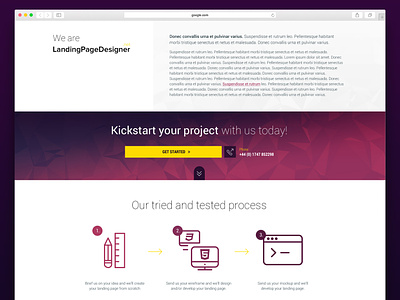 LandingPageDesigner.net branding clean design identity minimal portfolio type typography ui user inteface web web design website