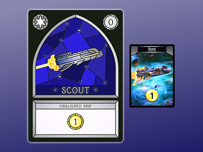 Stained Glass Star Realms Scout