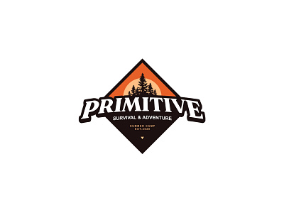 Primitive Badge | Customizable Premade Logo Design