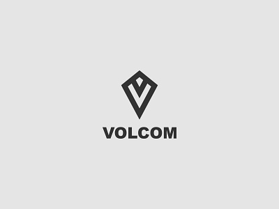 Volcom Logo ReDesign concept design inspiration logo redesign volcom