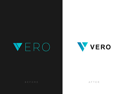 Vero Logo Tweaks app branding creative design gfx graphics icon illustration illustrator inspiration logo logo design post redesign type typography vector vero