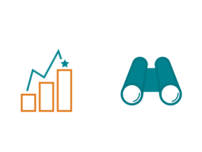 first icons binoculars chart graph icons search