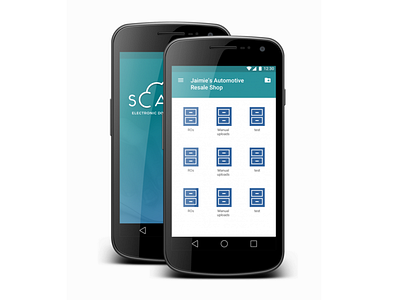 Scan123 for Android android cabinets document storage files gracielundell layout material design mobile design scanning storage app ui