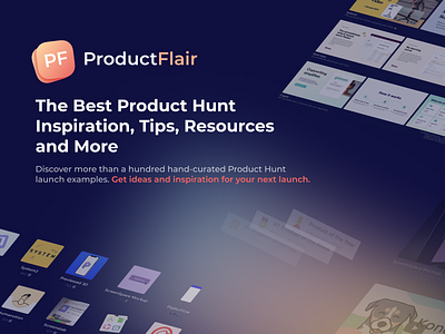 ProductFlair on 😻 Product Hunt glassmorphism gradient launch product product hunt