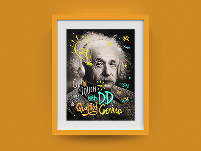Deloitte Digital Frame #04 - Einstein colors einstein frame illustration photoshop type