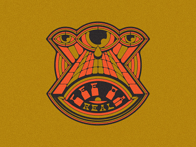 Cee Da Real brand branding color drip eye eyeball eyes geometric logo logo design logotype psychedelic rap tattoo type typogaphy vintage