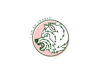 Lonely Wolf design illustration lonely vector wolf wolves