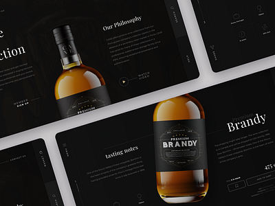 CAVE wine store experience adobe adobexd design parallax parallax effect typography ui ux