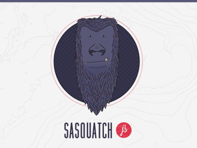 Sasquatch JS logo design illustration javascript js logo opensource sasquatch web