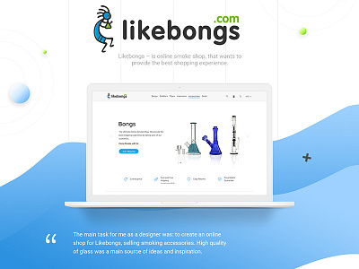 Likebongs/ Web design site design gradient web